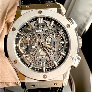Mint Hublot Classic Fusion Aerofusion Skeleton Titanium 45- 2019 Box & Papers